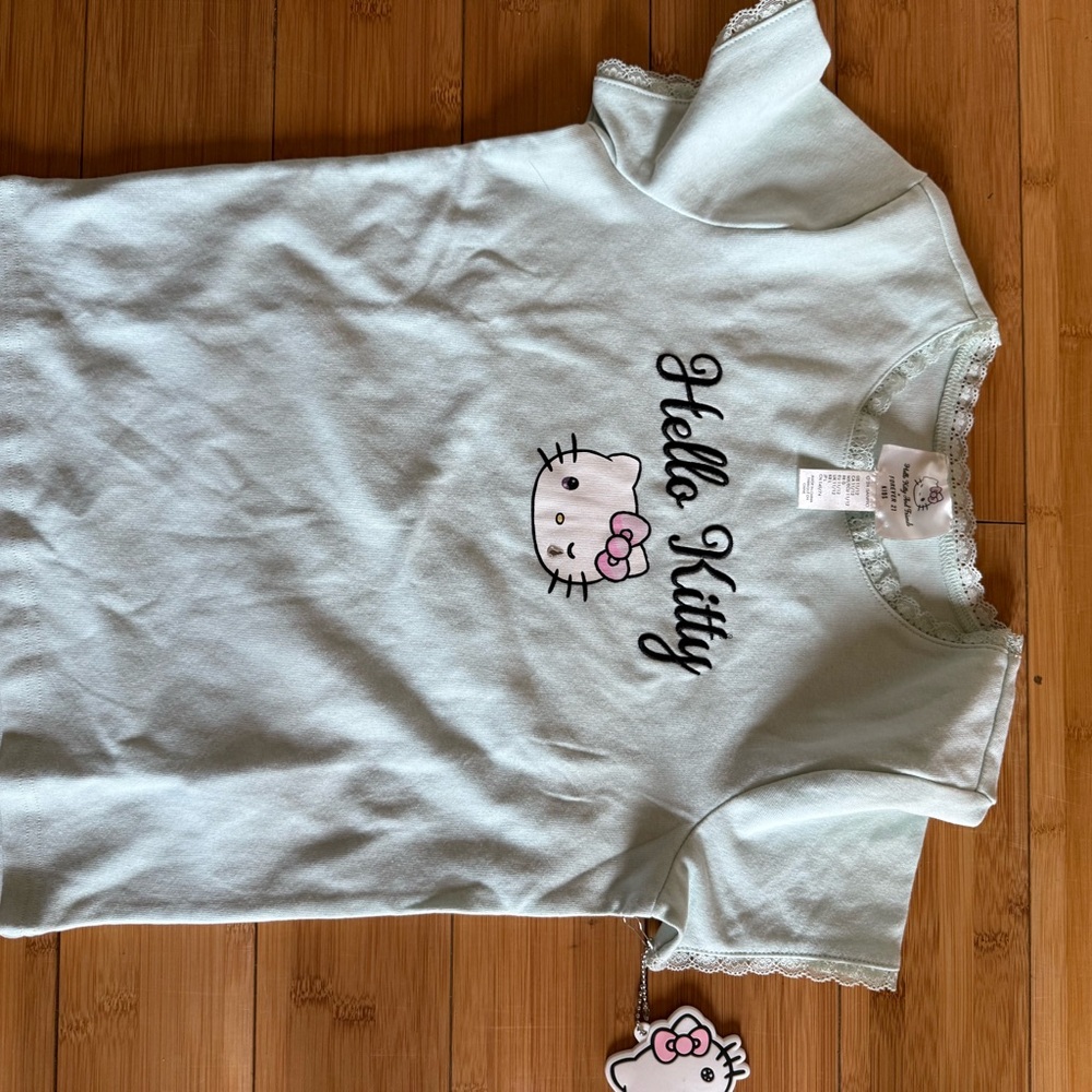 Hello Kitty Light Blue Kids Shirt